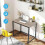 House of Home Desk Computer PC Laptop Home Office Work desk, Study Grey Rustic Style 7