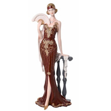 (Eleanor with Fan) Dark Berry Red Charleston Broadway Belles Figurine