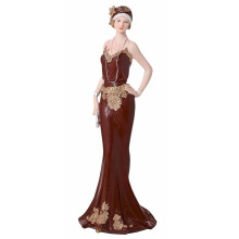 (Hattie with Handbag) Dark Berry Red Charleston Broadway Belles Figurine