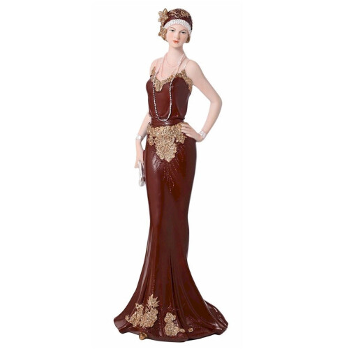 (Hattie with Handbag) Dark Berry Red Charleston Broadway Belles Figurine