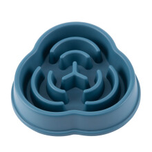Dog Slow Feeder Bowl, Newest Non Slip Slow Eating Dog Bowl, Anti Gulping Healthy Eating, Safety Durable Food Bowl for Medium and Large Dogs (L, Blue)