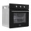 Baridi 60cm Built-In Five Function Fan Assisted Electric Oven with Timer, 55L Capacity, Black - DH110 12