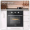 Baridi 60cm Built-In Five Function Fan Assisted Electric Oven with Timer, 55L Capacity, Black - DH110 4