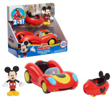 Disney Junior Mickey Mouse Funhouse Transforming Fordon, Röd Lekbil, Officiellt Licensierade Barnleksaker