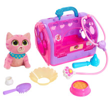 Just Play Disney Junior Doc McStuffins Tragetasche für Haustiere mit Zubehör - Whispers, 5,5 Zoll Plüsch