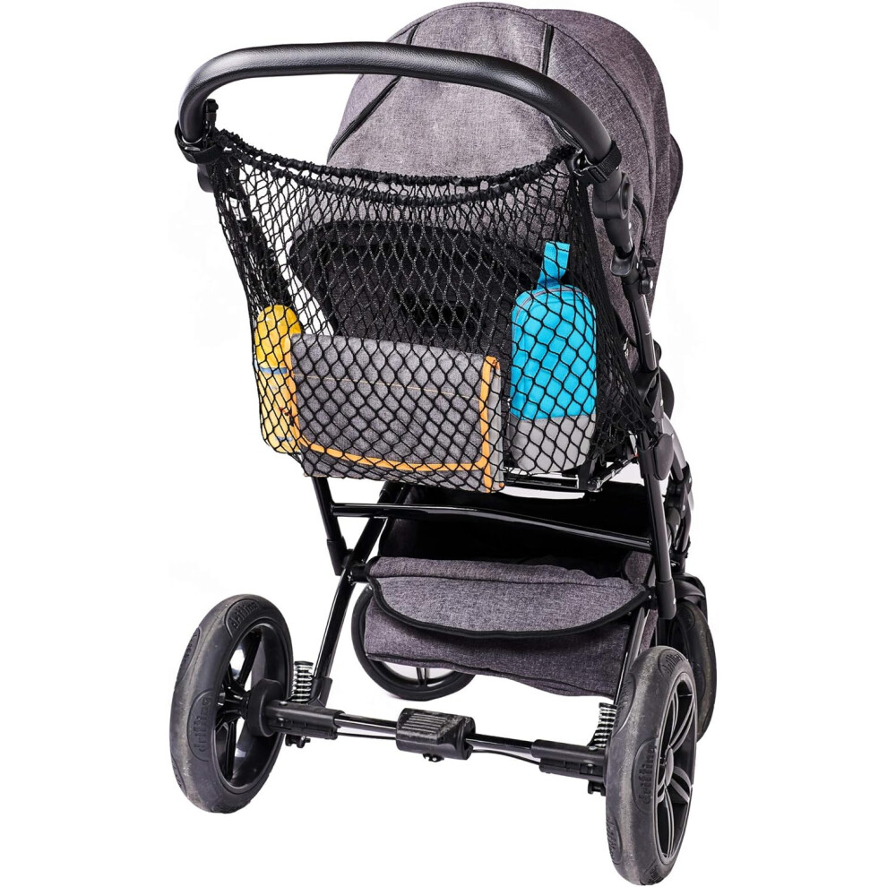Fengke Universal Shopping Net For Strollers/Twin Strollers/One-Click Closure Stroller Network Extra Large