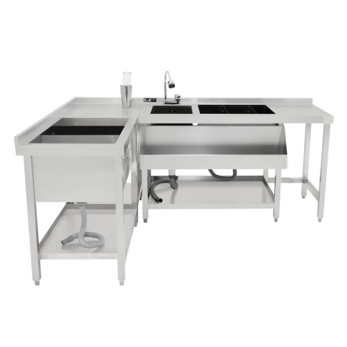 Modulare Cocktailbar-Station mit Eisbrunnen