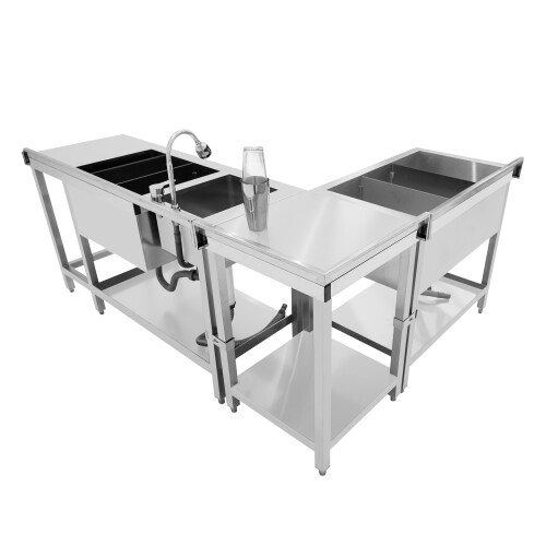 Modulare Cocktailbar-Station mit Eisbrunnen 1