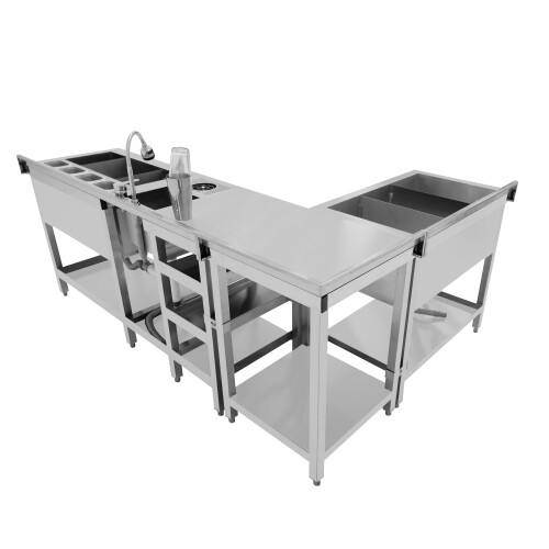 Modulare Deluxe-Cocktailbar-Station mit Eisbrunnen 2
