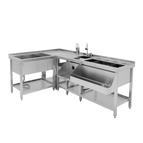 Modulare Deluxe-Cocktailbar-Station mit Eisbrunnen 1