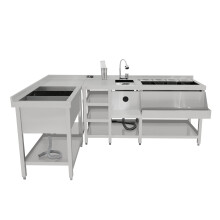 Set Premium de Barras de C?cteles: Estaci?n de C?cteles, Pozo de Hielo y Unidad Modular de Esquina