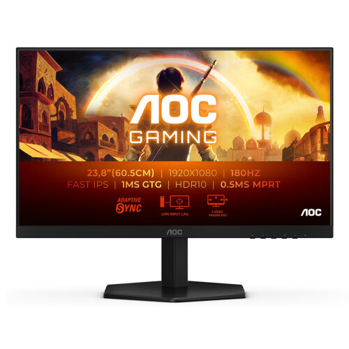 AOC Monitor Gaming AOC G4 24G42E 24" FullHD 180Hz 1ms IPS HDR10 Nero