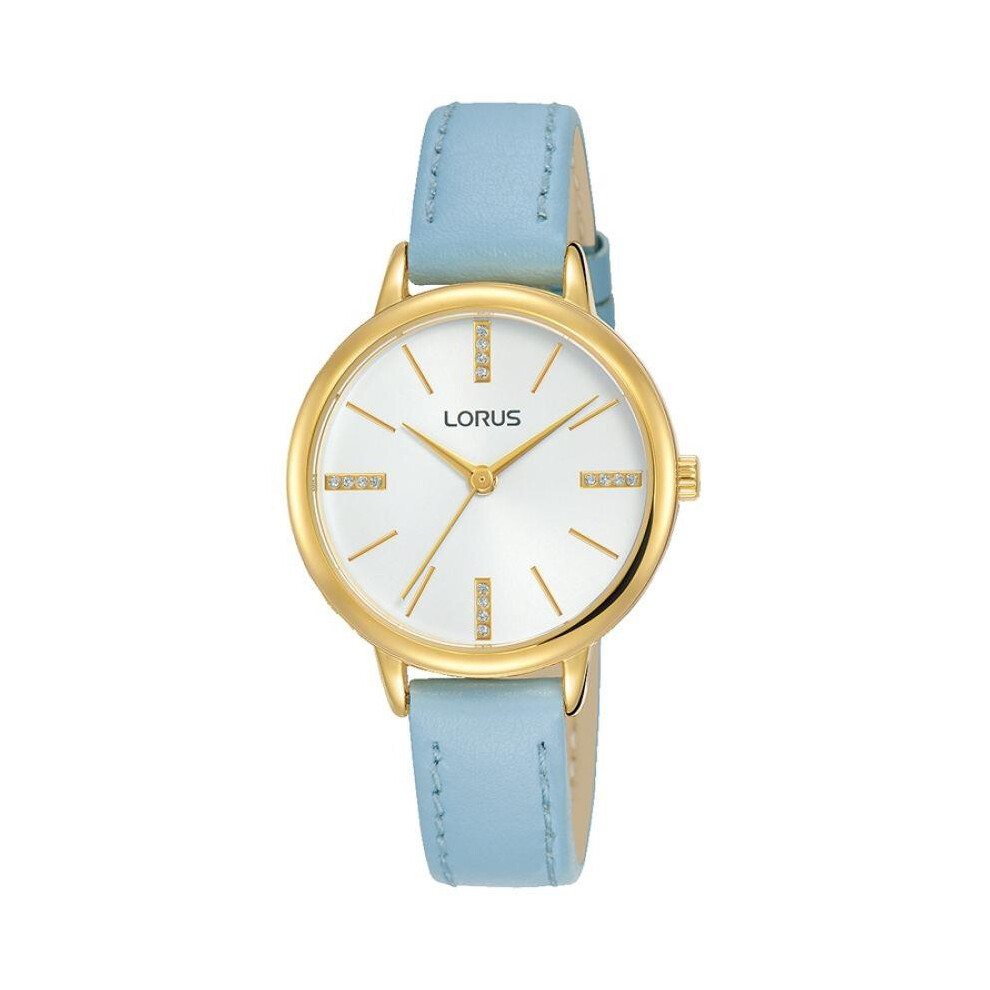 Lorus Leather Strap Women's Watch Blue