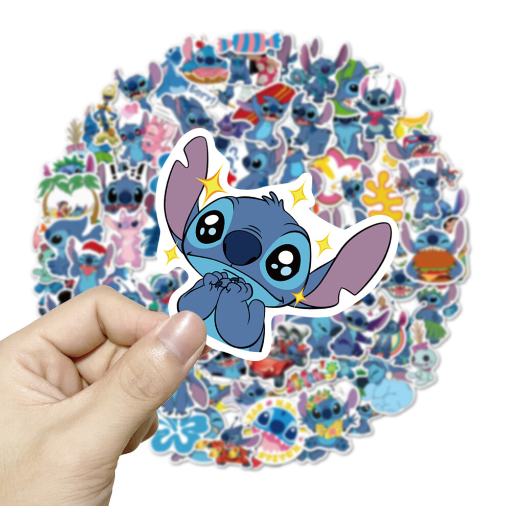 (50pcs) 10/50/100Pcs Cute Stith Vinyl Stickers Vinyl Decal Skateboard Guitar Graffiti Laptop Suitcase Kids Sticker Waterproof Toy