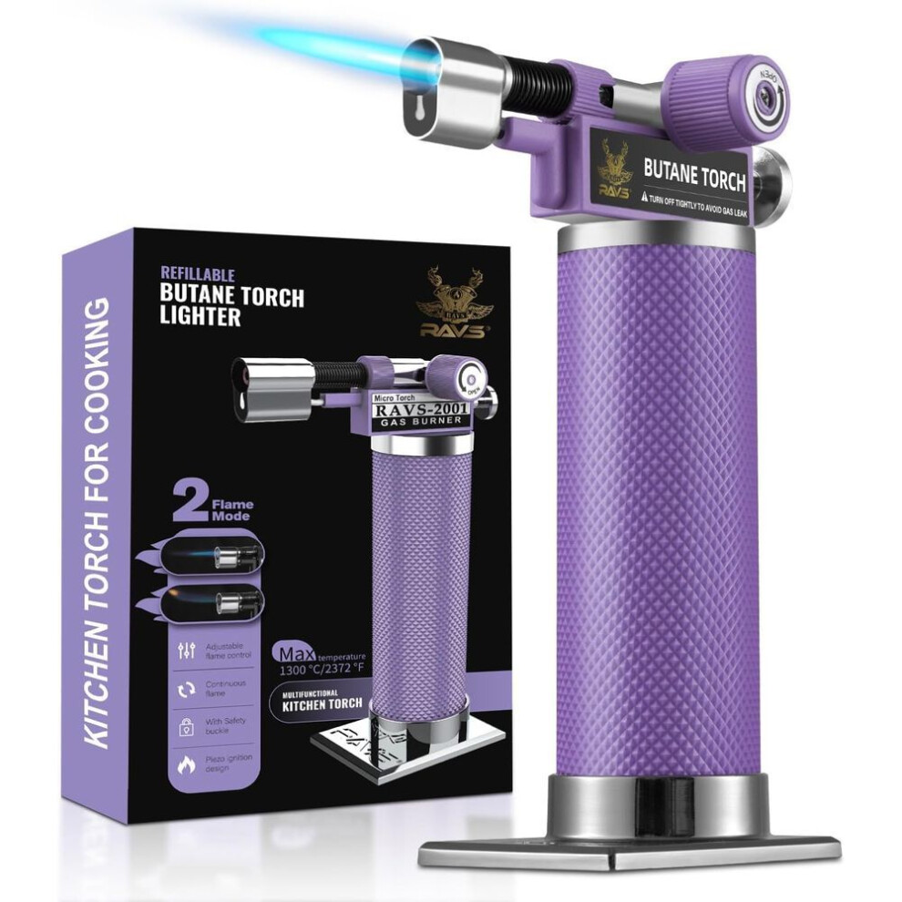 Yeuligo Copper Butane Torch Lighter, Refillable Kitchen Torch Cooking Torches, Blow Torch With Adjustable Flame, Creme Brulee Torch For Baking