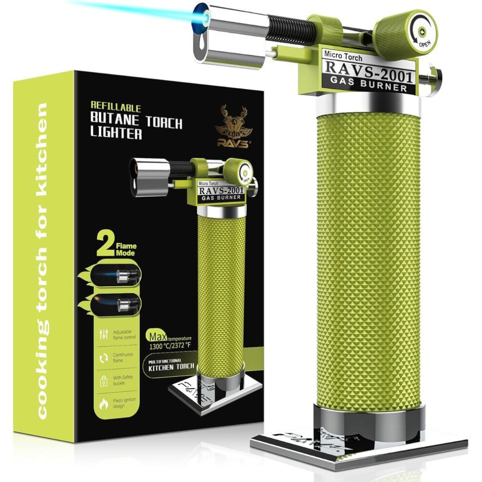 Yeuligo Copper Butane Torch Lighter, Refillable Kitchen Torch Cooking Torches, Blow Torch With Adjustable Flame, Creme Brulee Torch For Baking