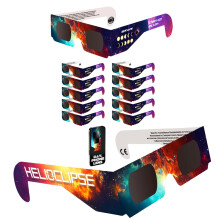 Solar Eclipse Lunes AAS approuves 2024 - [12 Pack] Trust pour la visualisation directe de l'clipse solaire - ISO 12312-2 et CE certifi