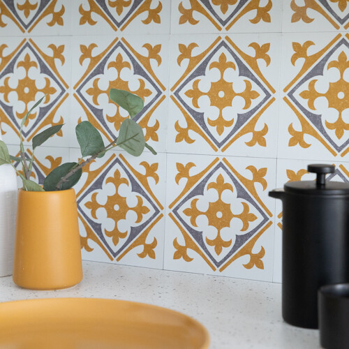 NADIA GOLD Self-adhesive Wall Tiles (6 tiles)