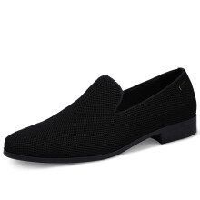 UUBARIS Herr Loafers Klädsko Formella Tuxedo Skor till Prom, Examen, Begravning Svart Storlek 9