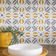CUBIA GOLD Self-adhesive Wall Tiles (6 tiles)