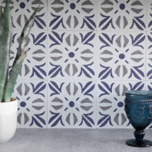 CUBIA BLUE Self-adhesive Wall Tiles (6 tiles)