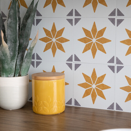 ALIA GOLD Self-adhesive Wall Tiles (6 tiles)