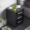 Home Discount (Black) Hulio 3 Drawer Bedside Table Cabinet Nightstand 7
