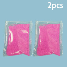 (pink) 2pcs Suitable for age 6 Children's sand toys, non-wet sand, magic sand, water modeling sand, non-wet sand, colored sand