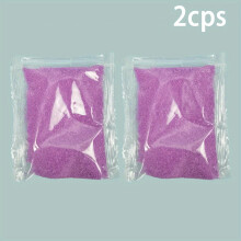 (Purple) 2pcs Suitable for age 6 Children's sand toys, non-wet sand, magic sand, water modeling sand, non-wet sand, colored sand