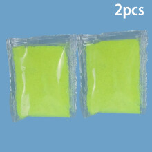 (Yellow) 2pcs Suitable for age 6 Children's sand toys, non-wet sand, magic sand, water modeling sand, non-wet sand, colored sand