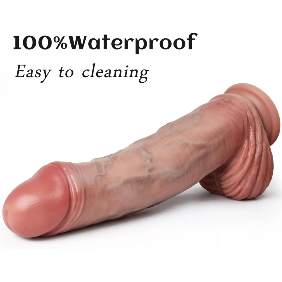 13 Inch Ultra Thick Realistic Dildo - Lifelike Feel & Suction Cup