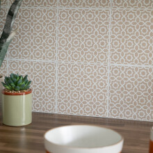 LINA BEIGE Self-adhesive Wall Tiles (6 tiles)