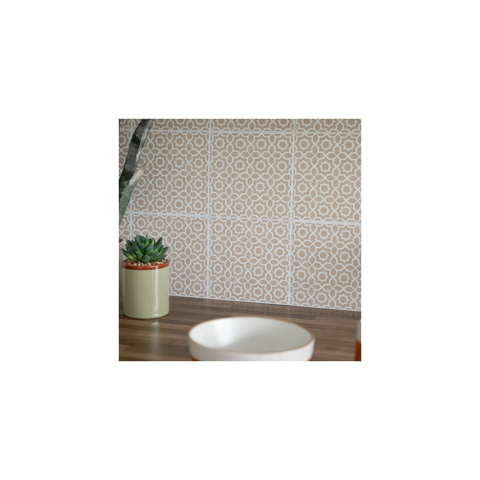LINA BEIGE Self-adhesive Wall Tiles (6 tiles)