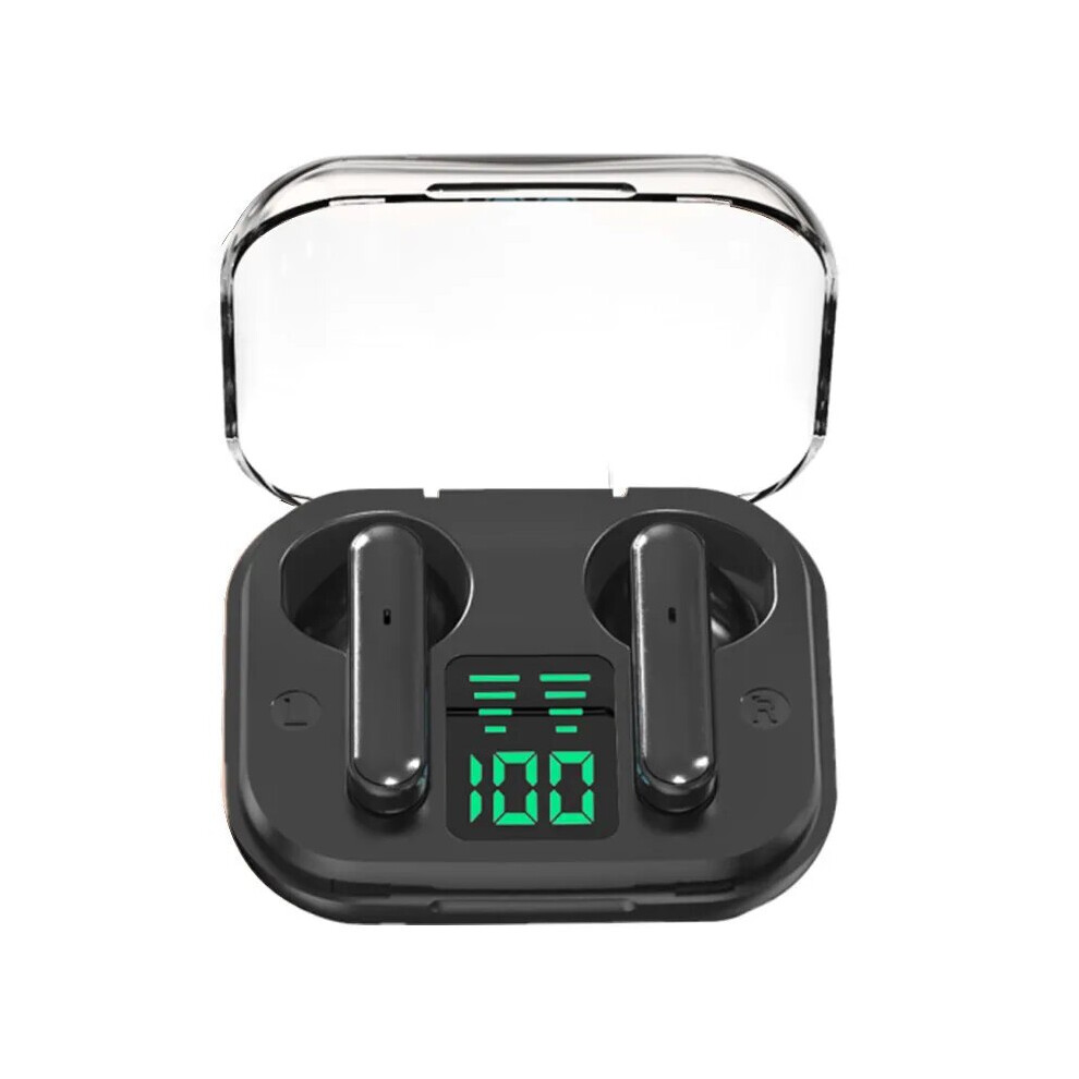 (Black) T6 Tws Bluetooth Earphones 5.3 Wireless Bluetooth Headset Noise Cancelling Headset With Microphone Headphones For Iphone Xiaomi Black