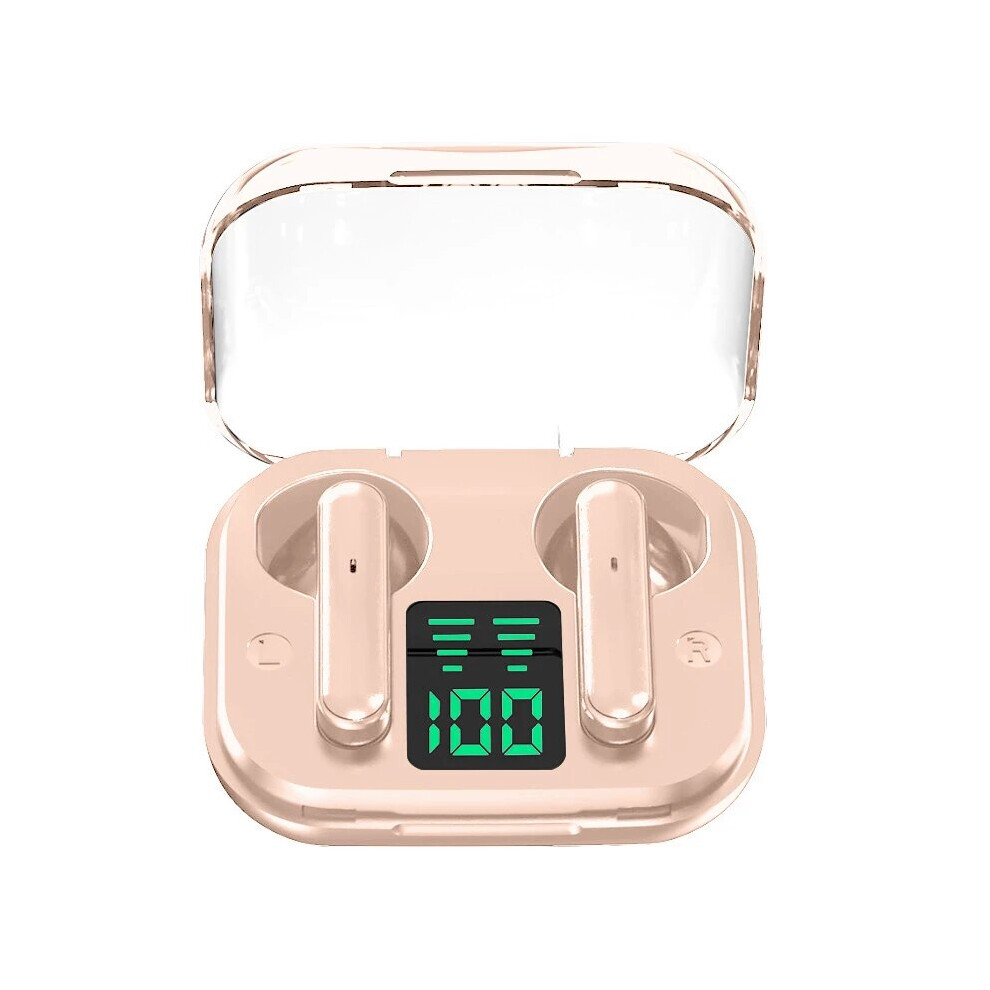(Pink) T6 Tws Bluetooth Earphones 5.3 Wireless Bluetooth Headset Noise Cancelling Headset With Microphone Headphones For Iphone Xiaomi Pink 4054278233963
