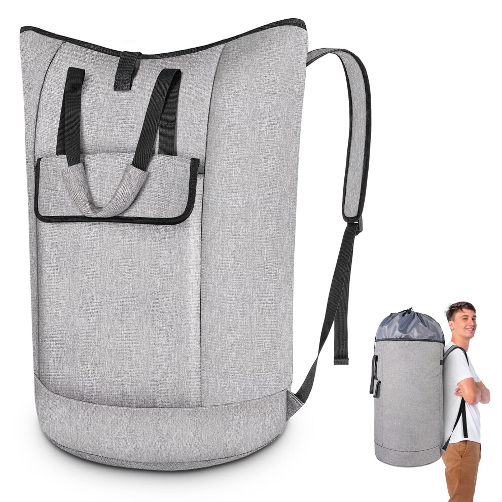 pheswisom 105 L Large Laundry Backpack for College  College Laundry Bag Backpack with Straps for Dorm Apartment and Laundromat  Sturdy Backp
