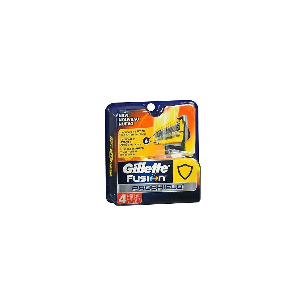 Photos - Razor / Razor Blade Gillette Fusion Proshield Mens Razor Blade Refills, 4Count