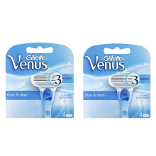 Gillette Venus Scheermesje voor Vrouwen, Venus Original, 4 vullingen (verpakking van 2)