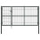 VidaXL vidaXL Gartentor mit Pfosten Stahl 350140 cm Anthrazit 1