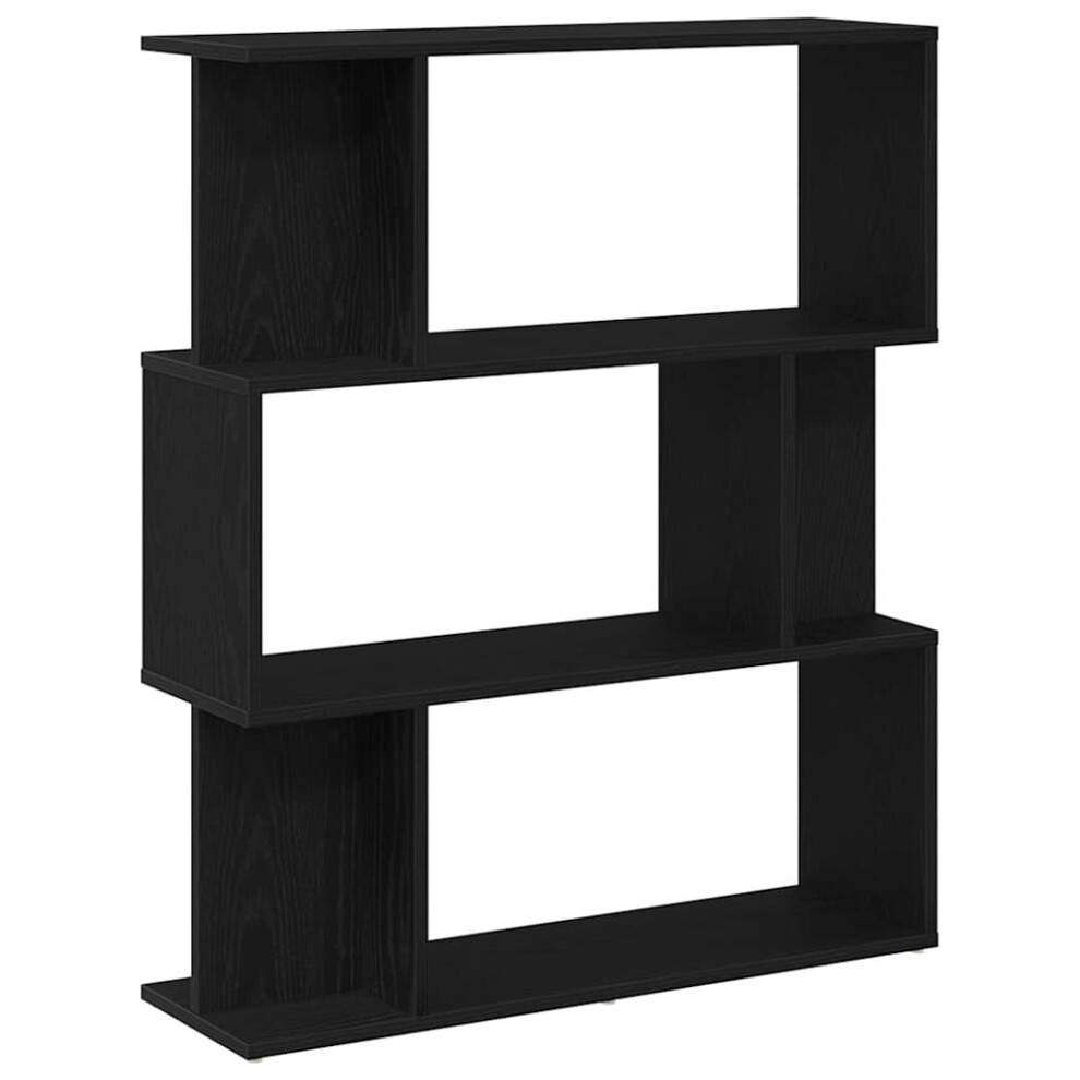 Vidaxl (Black Oak) Book Cabinet/Room Divider Engineered Wood Home Stand Multi Colours