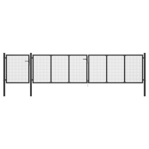 VidaXL vidaXL Gartentor Stahl 50075 cm Anthrazit