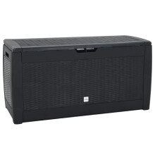 (anthracite) vidaXL Garden Storage Box Outdoor Cushion Deck Chest Patio Tool Pillow Chest
