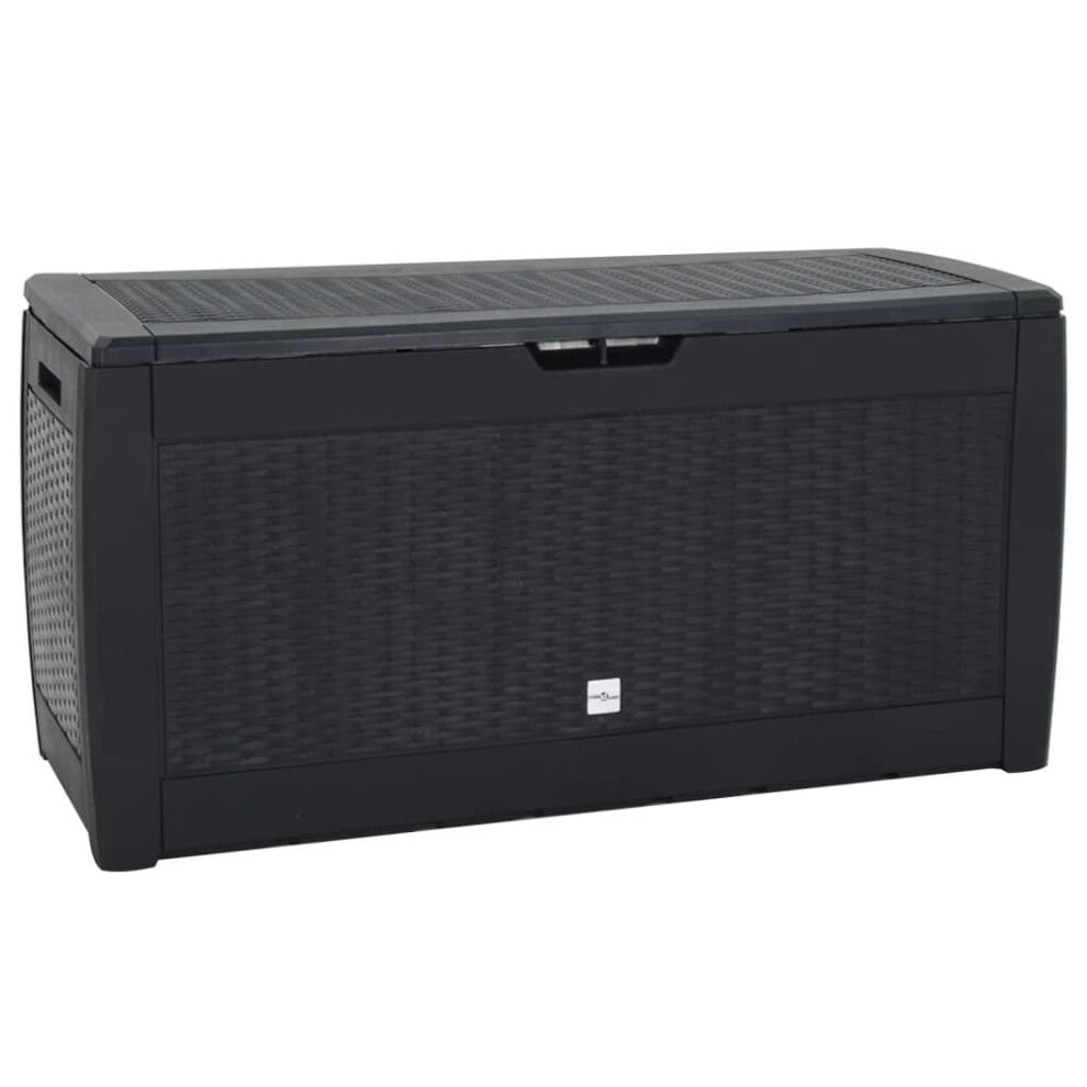 Vidaxl (Anthracite) Garden Storage Box Outdoor Cushion Deck Chest Patio Tool Pillow Chest Anthracite