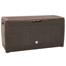 (brown) vidaXL Garden Storage Box Outdoor Cushion Deck Chest Patio Tool Pillow Chest