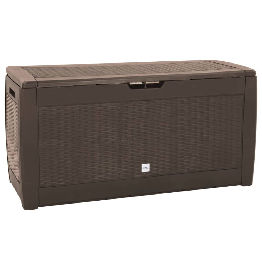 (brown) vidaXL Garden Storage Box Outdoor Cushion Deck Chest Patio Tool Pillow Chest