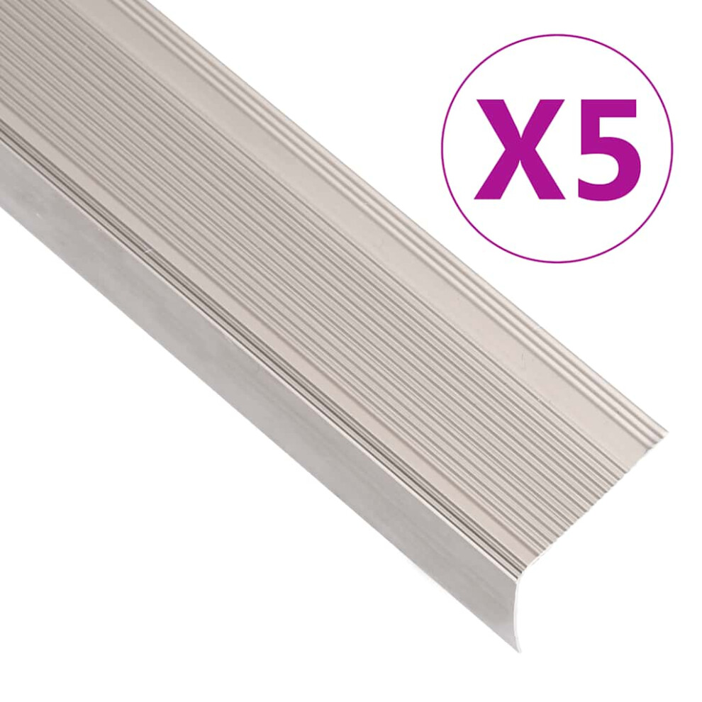 (champagne, 90 cm (5 pcs)) vidaXL 5x Stair Nosings L Aluminium Multi Sizes Multi Colours Multi Models