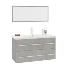 (concrete grey) vidaXL Bathroom Furniture Set 3 Piece Sink Cabinet Vanity Unit Multi Colours