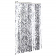 (white and grey, 118 x 220 cm) vidaXL Fly Curtain Door Curtain Fly Screen Fly Blind Insect Curtain Chenille