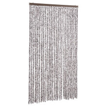 (brown and beige, 118 x 220 cm) vidaXL Fly Curtain Door Curtain Fly Screen Fly Blind Insect Curtain Chenille