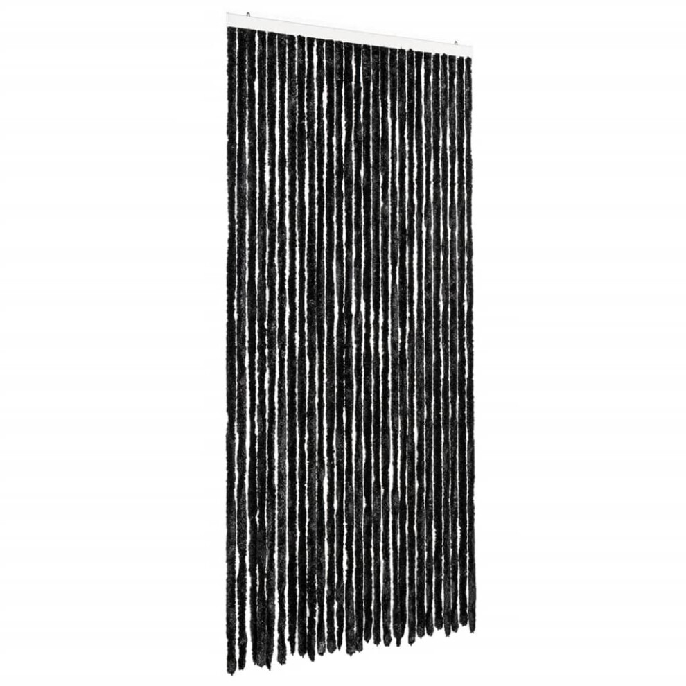Vidaxl (Anthracite, 118 X 220 Cm) Fly Curtain Door Curtain Fly Screen Fly Blind Insect Curtain Chenille
